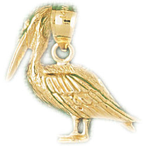 14K GOLD BIRD CHARM - PELICAN #2993