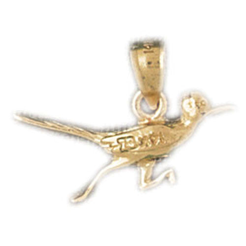14K GOLD BIRD CHARM - ROADRUNNER #3045