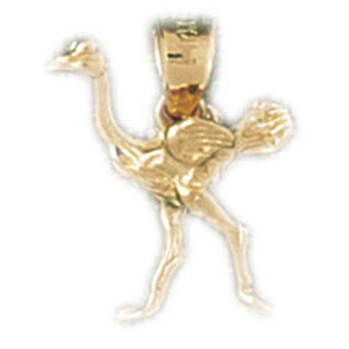 14K GOLD BIRD CHARM - ROADRUNNER #3046