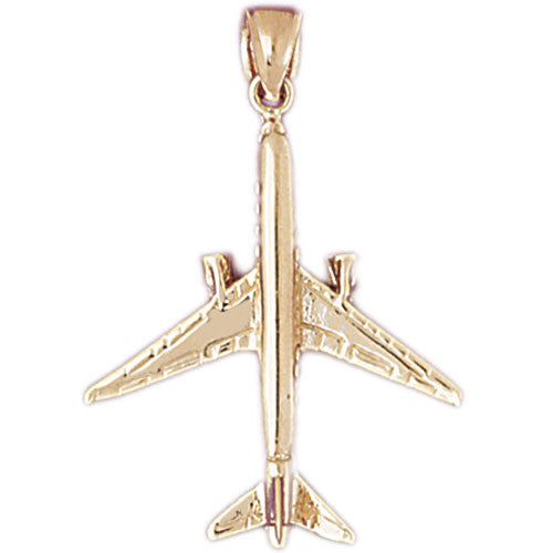 Gold outlet airplane charm