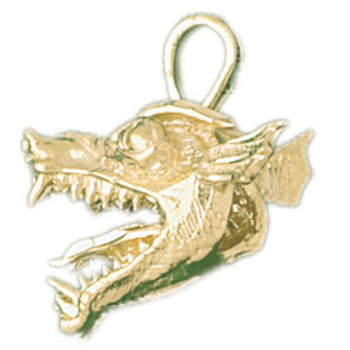 14K GOLD CHARM - CHINESE DRAGON #2375