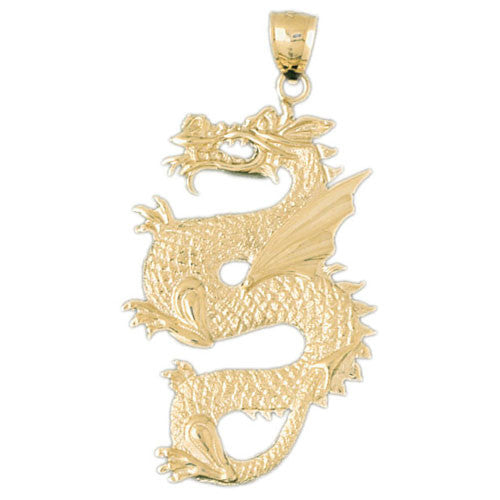 14K GOLD CHARM - CHINESE DRAGON #2378