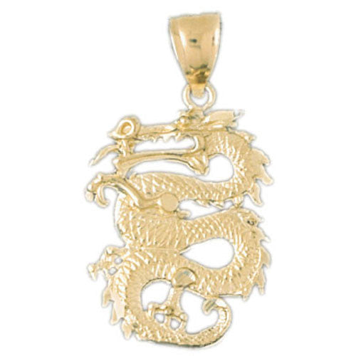 14K GOLD CHARM - CHINESE DRAGON #2379
