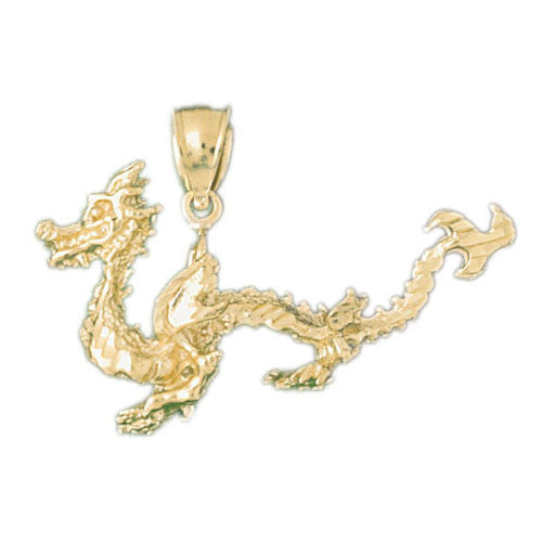 14K GOLD CHARM - CHINESE DRAGON #2385