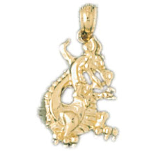 14K GOLD CHARM - CHINESE DRAGON #2388