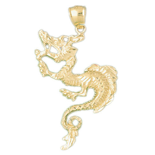14K GOLD CHARM - CHINESE DRAGON #2389