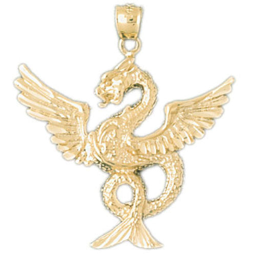 14K GOLD CHARM - CHINESE DRAGON #2391