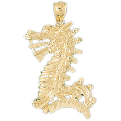 14K GOLD CHARM - CHINESE DRAGON #2394