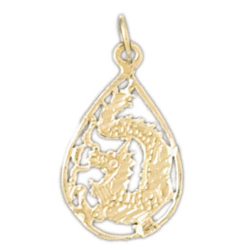 14K GOLD CHARM - CHINESE DRAGON #2400