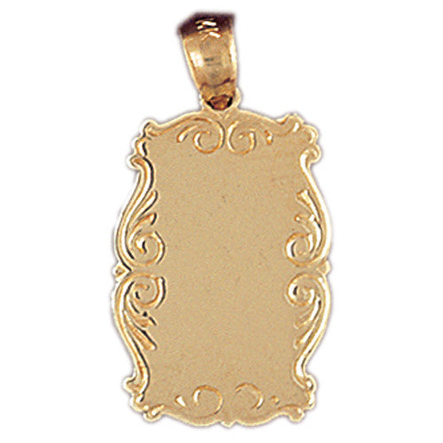 Gold engravable charms outlet