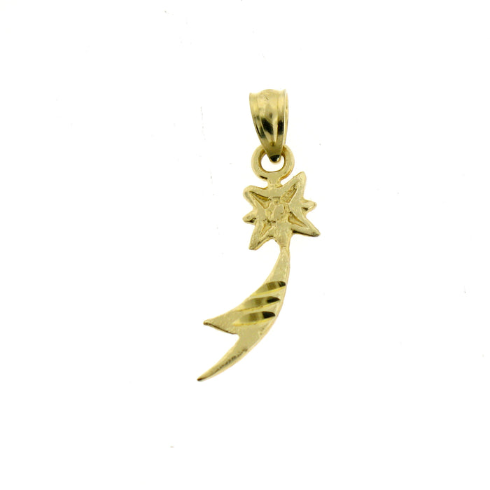 14K GOLD CHARM - FALLING STAR #5702