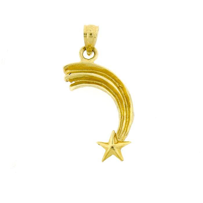 14K GOLD CHARM - FALLING STAR #5704