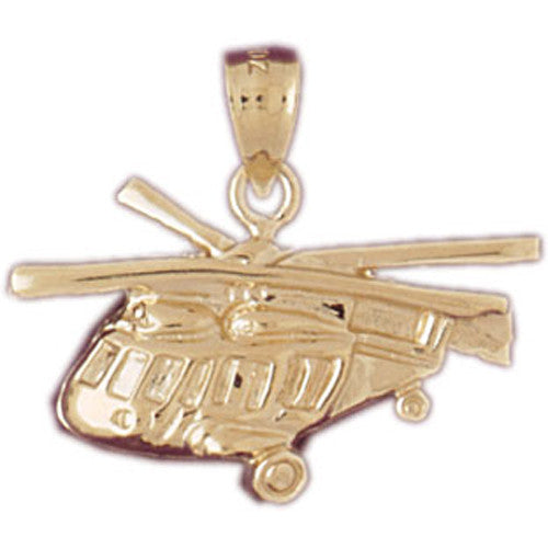 14K GOLD CHARM - HELICOPTER #4454