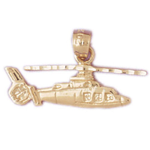 14K GOLD CHARM - HELICOPTER #4461