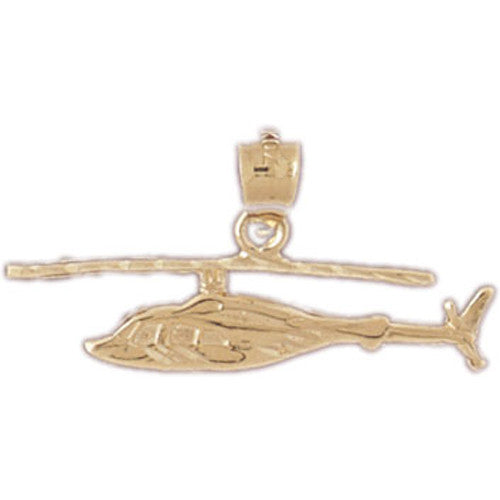 14K GOLD CHARM - HELICOPTER #4464