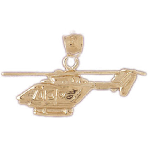 14K GOLD CHARM - HELICOPTER #4465