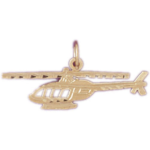 14K GOLD CHARM - HELICOPTER #4467
