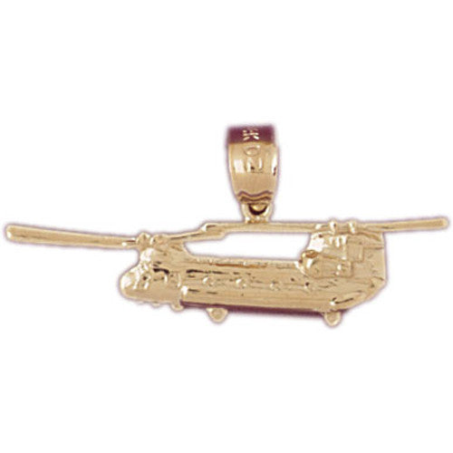 14K GOLD CHARM - HELICOPTER #4468