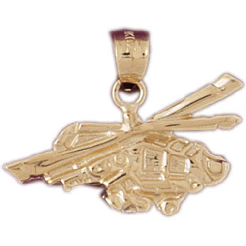 14K GOLD CHARM - HELICOPTER #4469