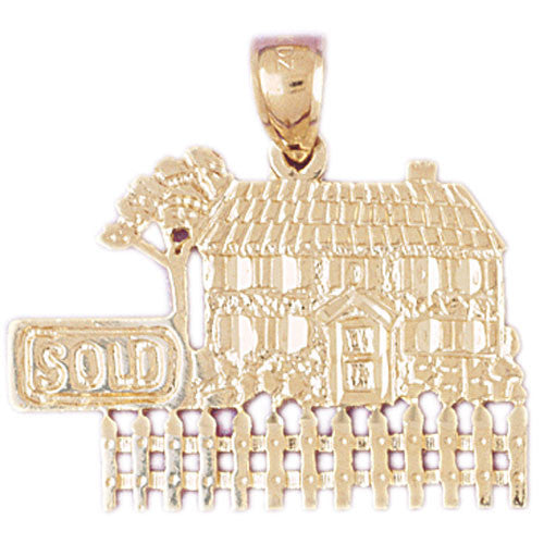 14K GOLD CHARM - HOUSE #6977