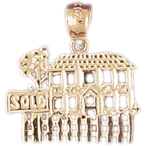 14K GOLD CHARM - HOUSE #6978