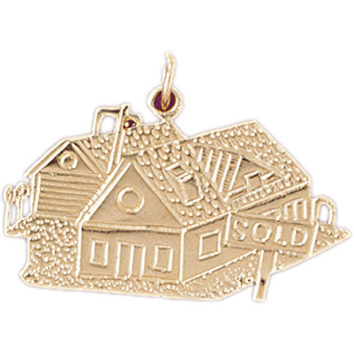 14K GOLD CHARM - HOUSE #6979