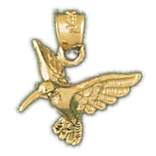 14K GOLD CHARM - HUMMINGBIRD #2294