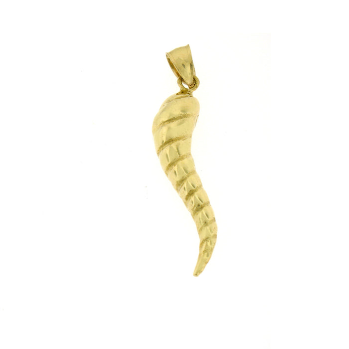 14K GOLD CHARM - ITALIAN HORN #5693