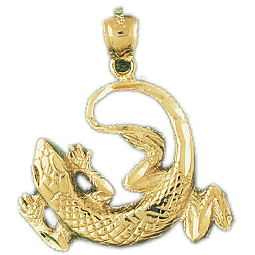 14K GOLD CHARM - LIZARD #2425