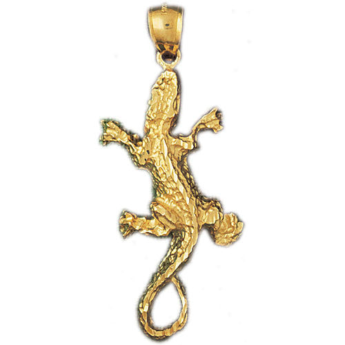 14K GOLD CHARM - LIZARD #2426