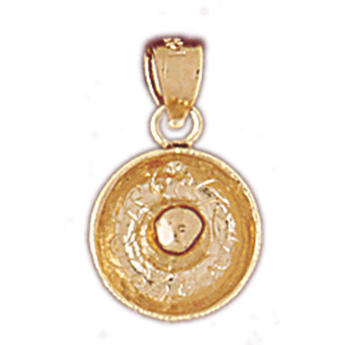 14K GOLD CHARM - MEXICAN SOMBRERO MACIEL HAT #5182