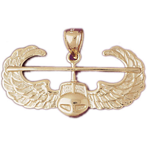 14K GOLD CHARM - MILITARY EMBLEM #4498
