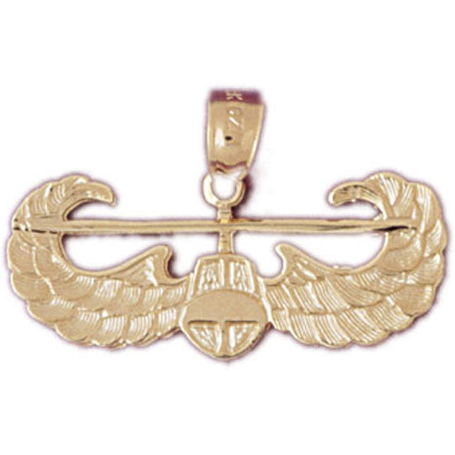 14K GOLD CHARM - MILITARY EMBLEM #4499