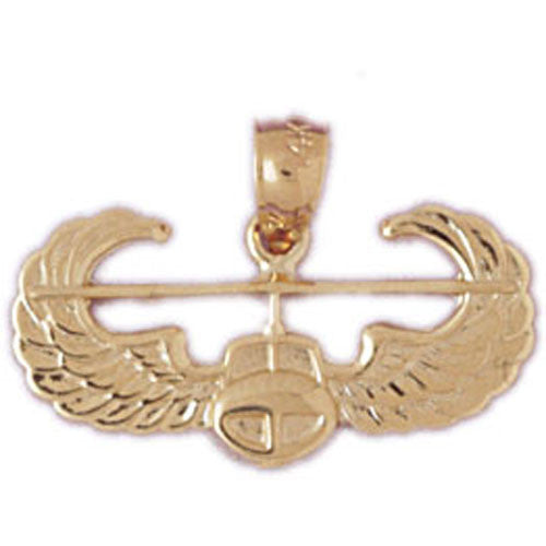 14K GOLD CHARM - MILITARY EMBLEM #4501