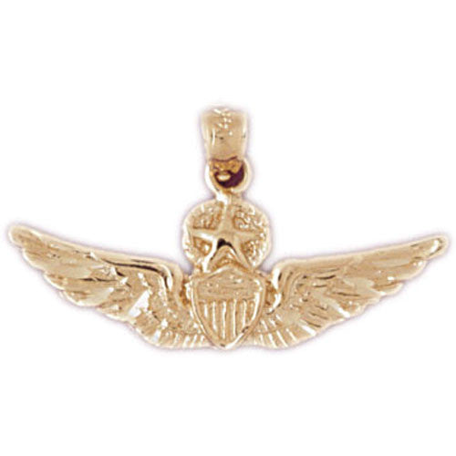 14K GOLD CHARM - MILITARY EMBLEM #4504