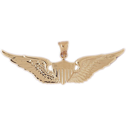 14K GOLD CHARM - MILITARY EMBLEM #4505