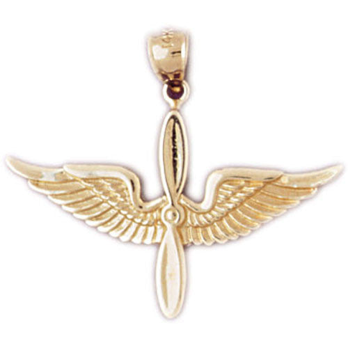 14K GOLD CHARM - MILITARY EMBLEM #4506
