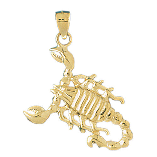 14K GOLD CHARM - SCORPION #1437