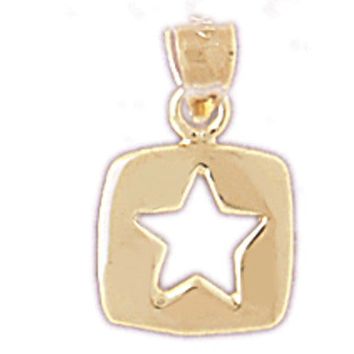 14K GOLD CHARM - STAR #5640