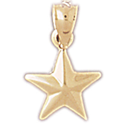 14K GOLD CHARM - STAR #5644