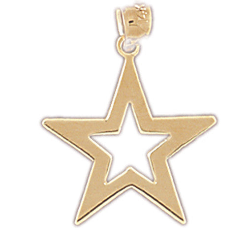 14K GOLD CHARM - STAR #5646