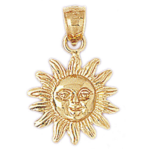14K GOLD CHARM - SUN #5661