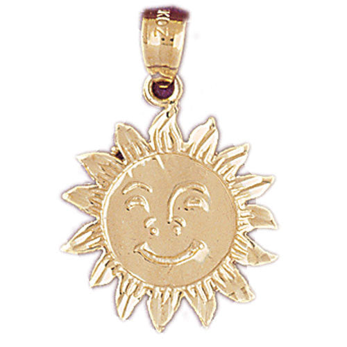 14K GOLD CHARM - SUN #5663