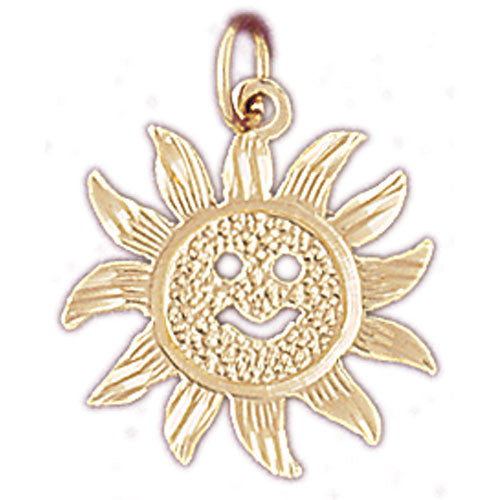 14K GOLD CHARM - SUN #5664