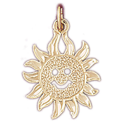 14K GOLD CHARM - SUN #5665