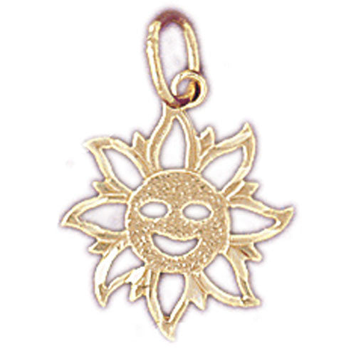14K GOLD CHARM - SUN #5666