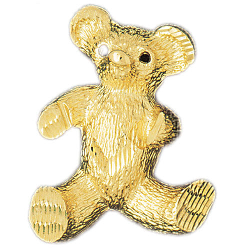 14K GOLD CHARM - TEDDY BEAR #2446