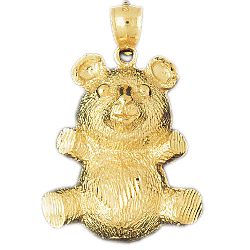 14K GOLD CHARM - TEDDY BEAR #2447