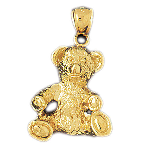 14K GOLD CHARM - TEDDY BEAR #2449