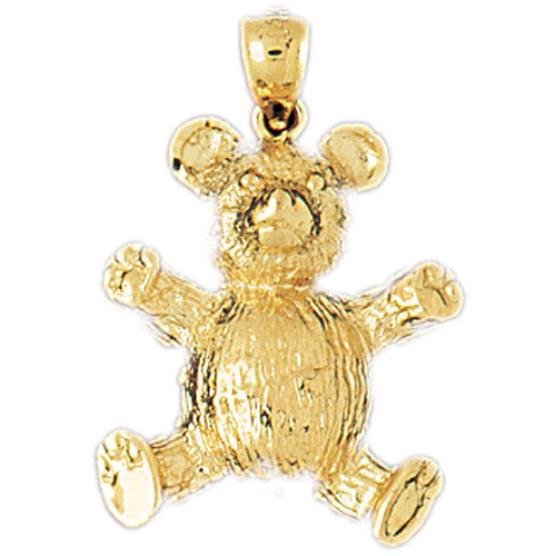 14K GOLD CHARM - TEDDY BEAR #2450